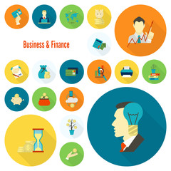 Business and Finance Icon Set