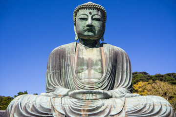 Giant Daibutsu stands on Kotokuin Temple ,  Location   Kamakura  ,Japan  :23 October 2017