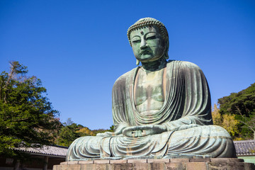 Giant Daibutsu stands on Kotokuin Temple ,  Location   Kamakura  ,Japan  :23 October 2017