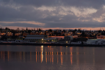 Panorama view of Reykjavik