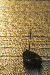 Boat in the sunset