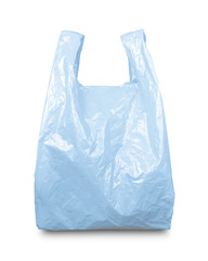 Blue plastic bag