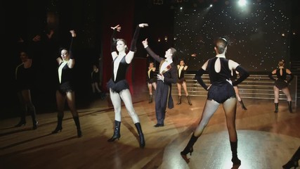 Part of the cabaret dance show - Powered by Adobe