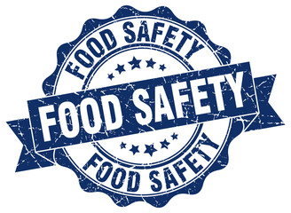 Fototapeta premium food safety stamp. sign. seal