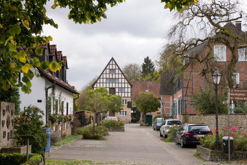 Historische Gebäude in der Mühlenstraße in Schwerte, Nordrhein-Westfalen