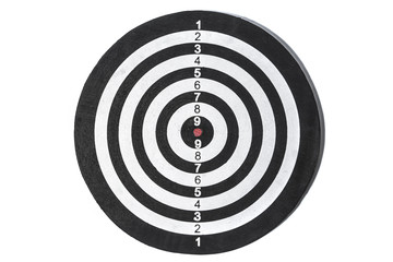 black white target
