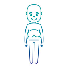 cartoon man icon over white background vector illustration