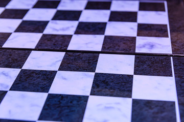 Empty chess board for background