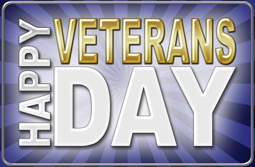 Happy Veterans Day, 3D, Honoring all who served, American holiday template.