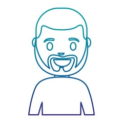 cartoon man icon over white background vector illustration