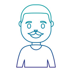 cartoon man icon over white background vector illustration