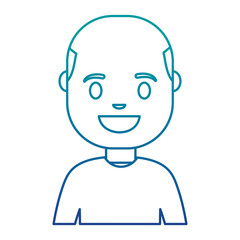 cartoon man icon over white background vector illustration