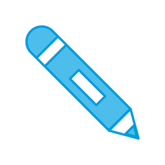 Wooden pencil isolated icon vector illustration graphic design