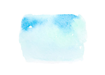 Abstract blue watercolor stains