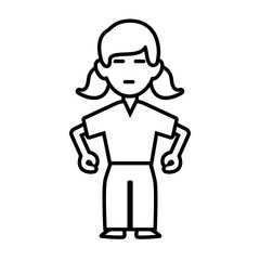 Woman relaxing with eyes closed icon vector illustration graphic design