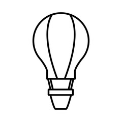 Obraz premium Hot air balloon icon vector illustration graphic design