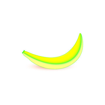 A picture of a banana on a white background.