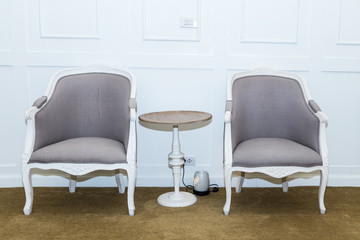 Obraz premium Vintage chair decor in home