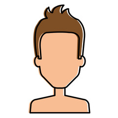 young man shirtless avatar character