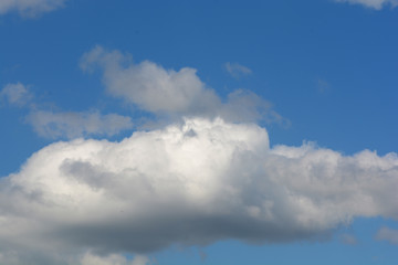 Fototapeta na wymiar Blue sky with white clouds. Nature concept