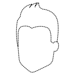 young man head avatar character