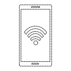 smartphone device with wifi signal