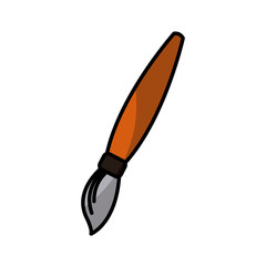 Paint brush art icon vector illustration graphic design