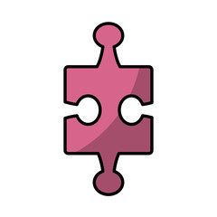 Puzzle piece symbol icon vector illustration graphic design