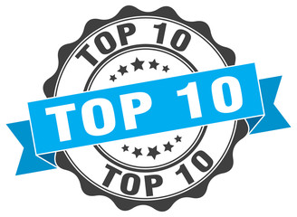 Obraz premium top 10 stamp. sign. seal