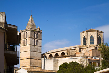 Fototapeta na wymiar Pfarrkirche Nuestra Senyora de los Angeles, Sineu, Mallorca