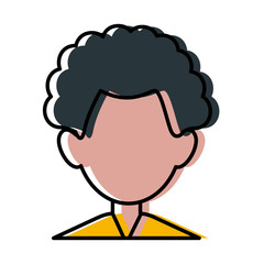 Man faceless avatar icon vector illustration graphic design