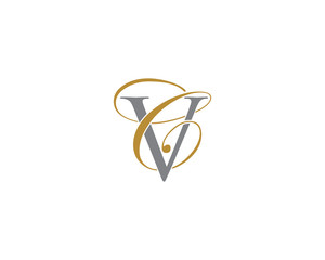 CV VC Letters Logo Icon 1