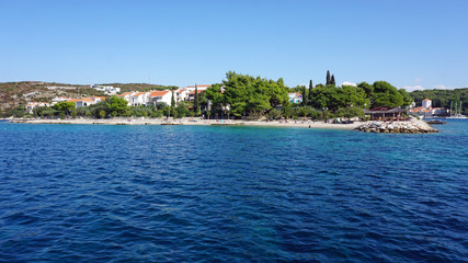 Naklejka na ściany i meble island trogir in the mediterrenean sea of croatia