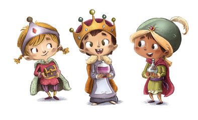reyes magos niños