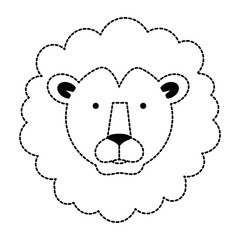 wild lion head icon