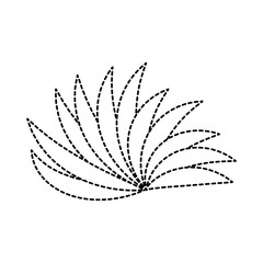 exotic jungle bush icon