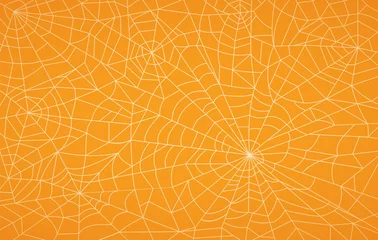 Tuinposter Spider Web, Halloween pattern © blinkblink