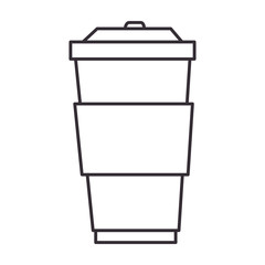 coffee in cup plastic icon
