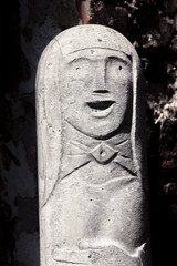 Fototapeta na wymiar stone face monument