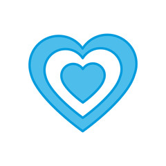 Heart love symbol icon vector illustration graphic design