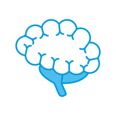 Human brain isolated icon vector illustration graphic design
