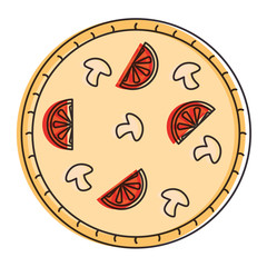 delicious italian pizza icon