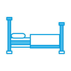 Bed sleep symbol icon vector illustration graphic design