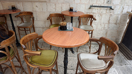 chairs from croatia in a close up