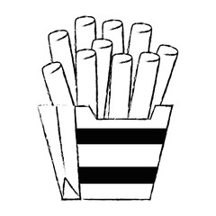 french fries isolated icon