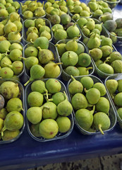 market with local food in split