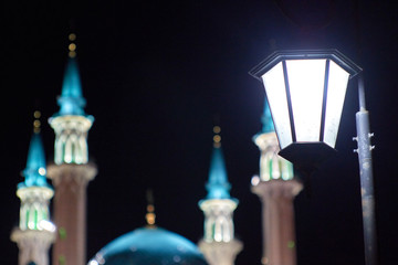 Kazan, Kul Sharif mosque by night