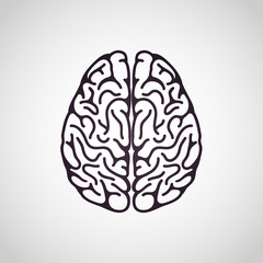 Brain vector logo icon illustration
