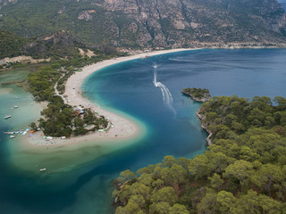 Aerial View of Dead Sea in Fethiye
