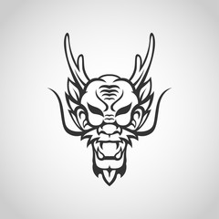 Dragon vector logo icon illustration